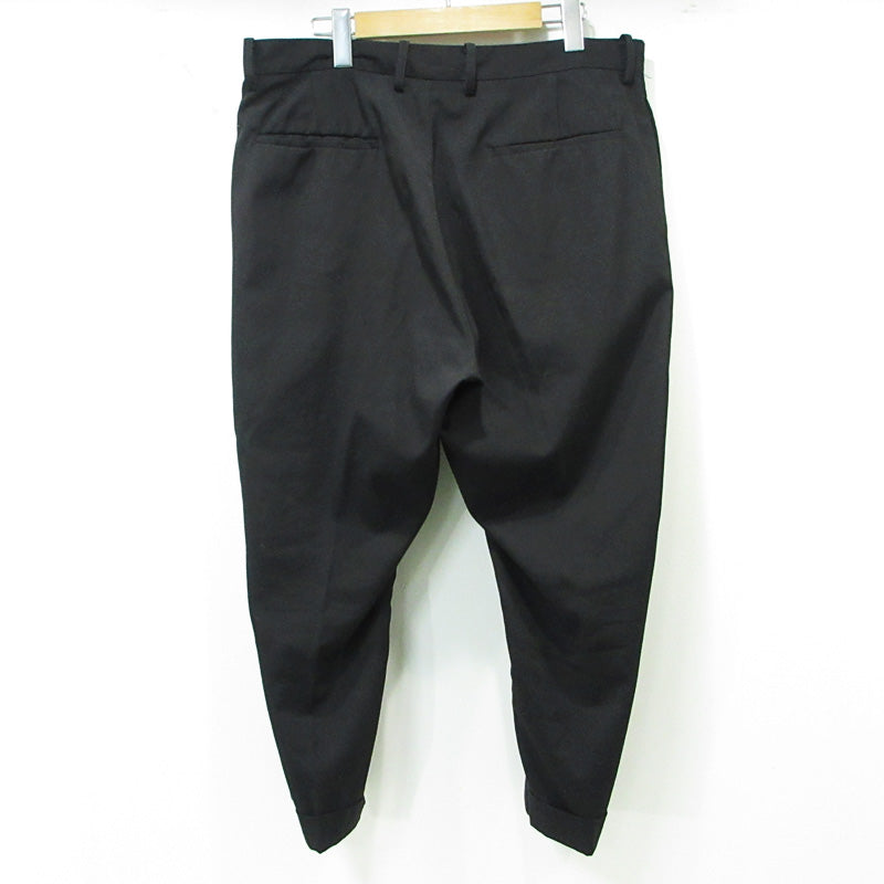 KAPTAIN SUNSHINE | キャプテンサンシャイン × BEAMS＋ ビームス ウール混クロップドパンツ サイドジップポケット付き クロップドパンツ KSB 5S03 ブラック サイズ：XL【三重本店】