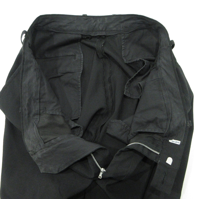 KAPTAIN SUNSHINE | キャプテンサンシャイン × BEAMS＋ ビームス ウール混クロップドパンツ サイドジップポケット付き クロップドパンツ KSB 5S03 ブラック サイズ：XL【三重本店】