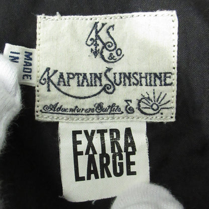 KAPTAIN SUNSHINE | キャプテンサンシャイン × BEAMS＋ ビームス ウール混クロップドパンツ サイドジップポケット付き クロップドパンツ KSB 5S03 ブラック サイズ：XL【三重本店】