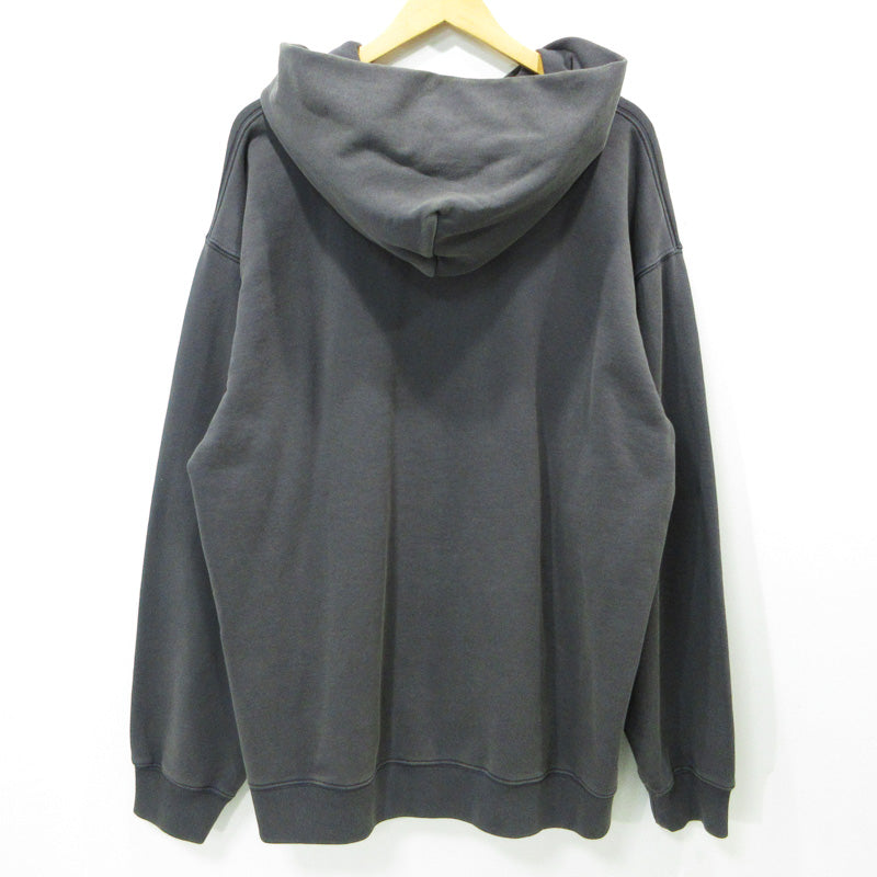 UNION | ユニオン IVY HOODIE アイビーフーディ '25 USED加工ロゴプリント長袖パーカー パーカー KHL-412-030 グレー ブラック系(VINTAGE BLACK) サイズ：XXL【三重本店】