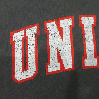 UNION | ユニオン IVY HOODIE アイビーフーディ '25 USED加工ロゴプリント長袖パーカー パーカー KHL-412-030 グレー ブラック系(VINTAGE BLACK) サイズ：XXL【三重本店】