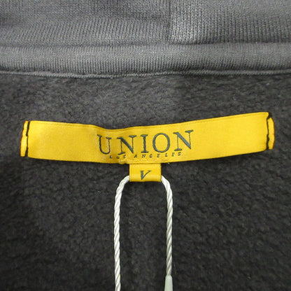 UNION | ユニオン IVY HOODIE アイビーフーディ '25 USED加工ロゴプリント長袖パーカー パーカー KHL-412-030 グレー ブラック系(VINTAGE BLACK) サイズ：XXL【三重本店】