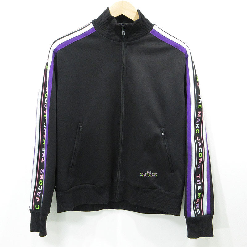MARC JACOBS | マークジェイコブス ロゴライントラックジャケット ジャージ V2000008 ブラック サイズ：S【三重本店】