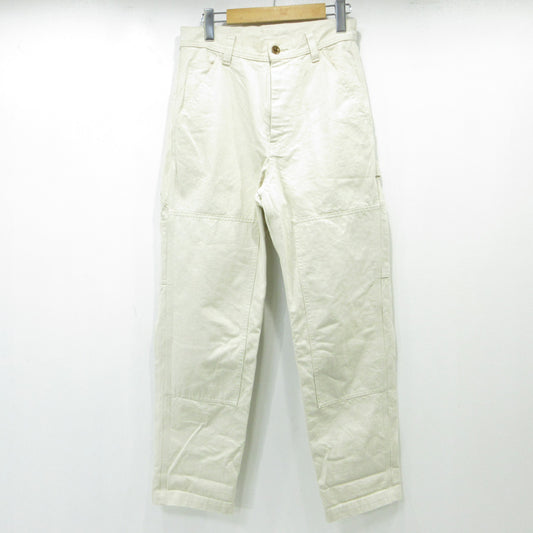 MHL | エムエイチエル ダブルニーペインターパンツ Wニーワークパンツ パンツ 595-8240503 ホワイト アイボリー 生成り サイズ：1【三重本店】