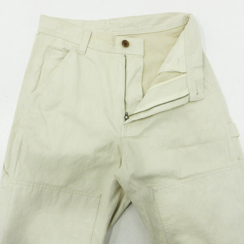MHL | エムエイチエル ダブルニーペインターパンツ Wニーワークパンツ パンツ 595-8240503 ホワイト アイボリー 生成り サイズ：1【三重本店】