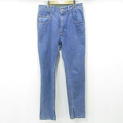 GOURMET JEANS | グルメジーンズ TYPE-1 NARROW ジップフライデニムパンツ 裾スリット デニムパンツ ブルー サイズ：不明【三重本店】