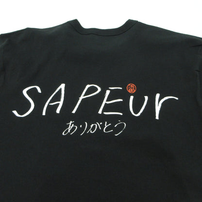 SAPEur | サプール 浜田直筆ロゴ 半袖Ｔシャツ ブラック サイズ：L【三重本店】