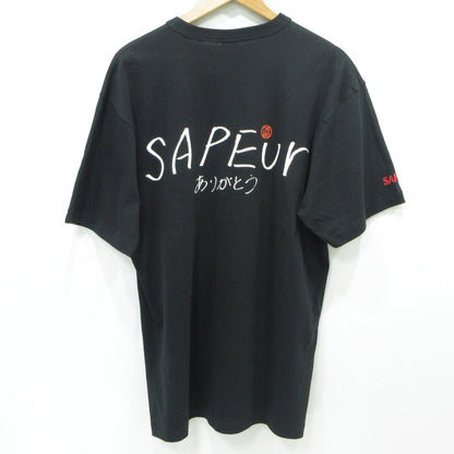 SAPEur | サプール 浜田直筆ロゴ 半袖Ｔシャツ ブラック サイズ：L【三重本店】