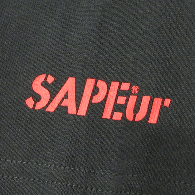 SAPEur | サプール 浜田直筆ロゴ 半袖Ｔシャツ ブラック サイズ：L【三重本店】