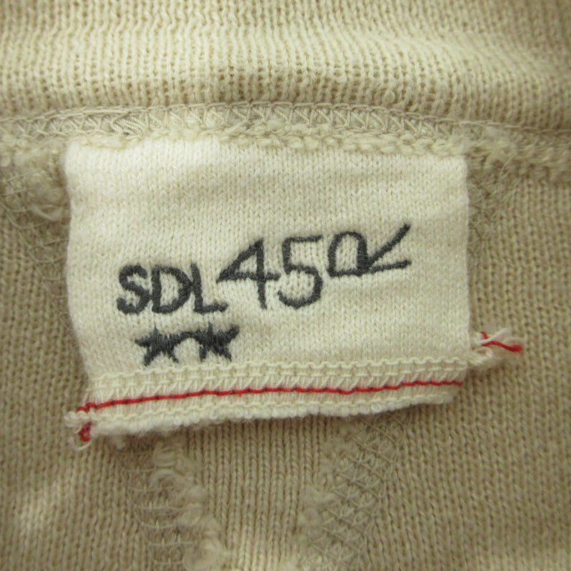 45rpm | ４５アールピーエム スムースの908スウェット ロゴ刺繍 スウェット 80980293-04-02 ベージュ サイズ：2【三重本店】
