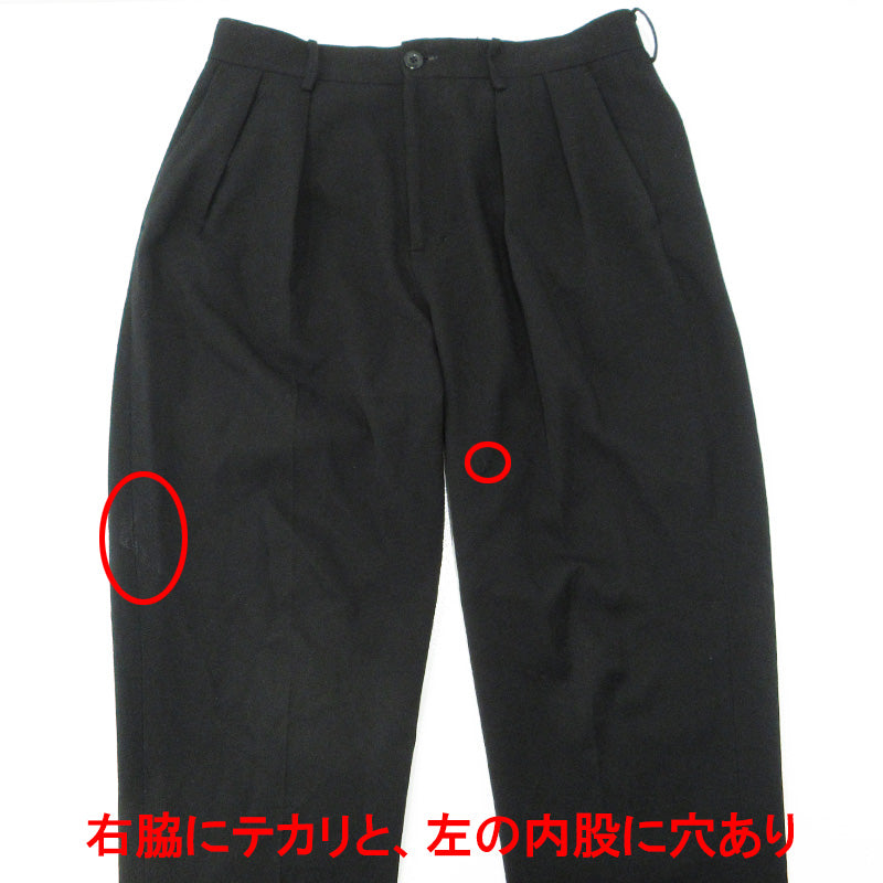 TOMORROWLAND | トゥモローランド ２タックパンツ パンツ 63-04-14-04704 ブラック サイズ：S【三重本店】