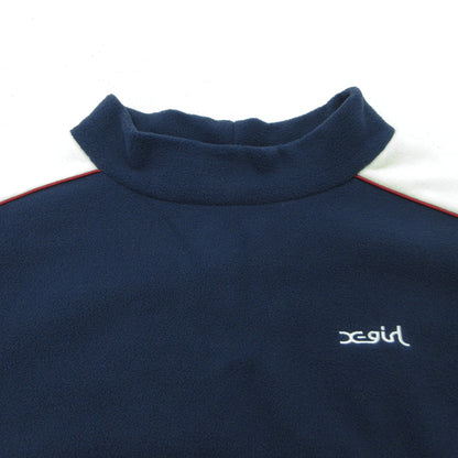 X-girl | エックスガール FLEECE TUNIC TOP 配色切替 その他トップス 105224013006 ネイビー サイズ：M【三重本店】