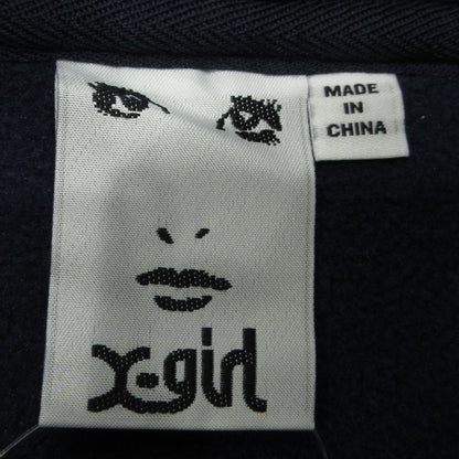 X-girl | エックスガール FLEECE TUNIC TOP 配色切替 その他トップス 105224013006 ネイビー サイズ：M【三重本店】