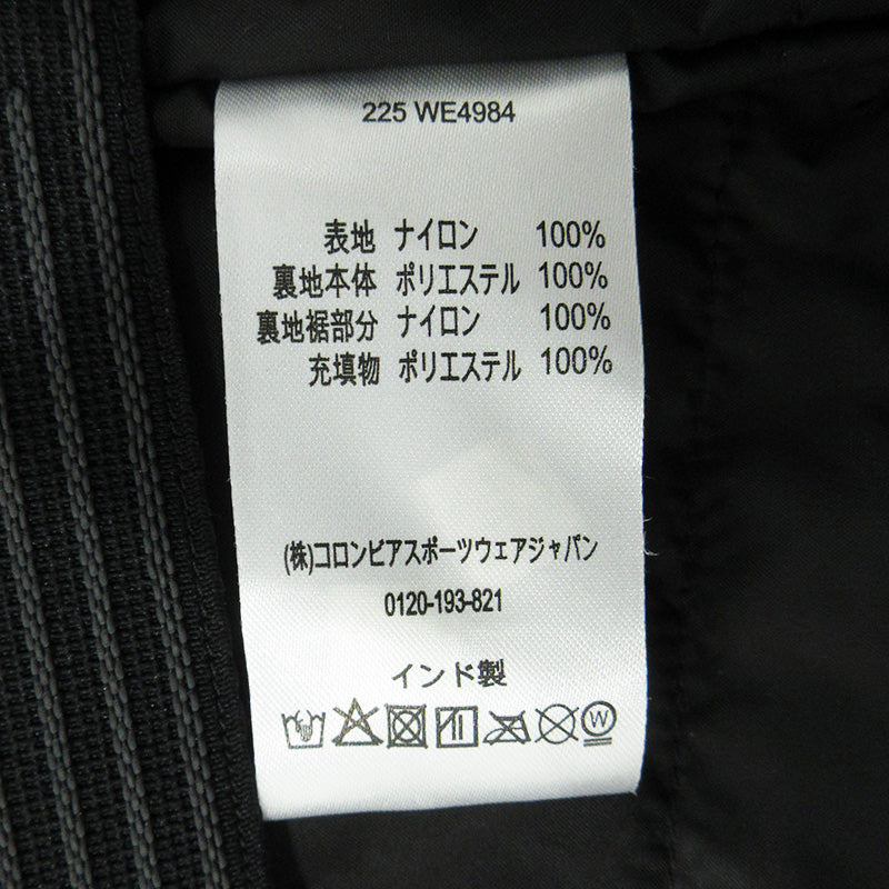 Columbia | コロンビア Shotski Jacket ショッキジャケット ロゴプリントOMNI-TECH中綿ジャケット 防水マウンテンパーカー 中綿ジャケット 225 WE4984 ブラック サイズ：M【三重本店】