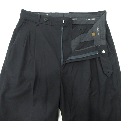 FARAH | ファーラー タックウールスラックス パンツ FR0501-M4009 ブラック サイズ：30【三重本店】