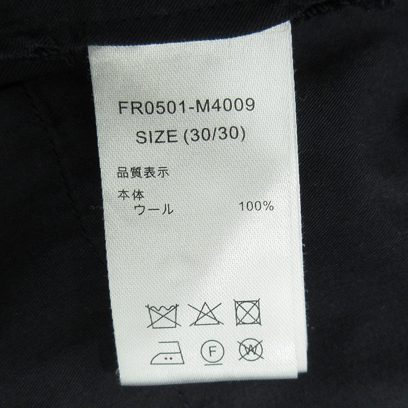 FARAH | ファーラー タックウールスラックス パンツ FR0501-M4009 ブラック サイズ：30【三重本店】