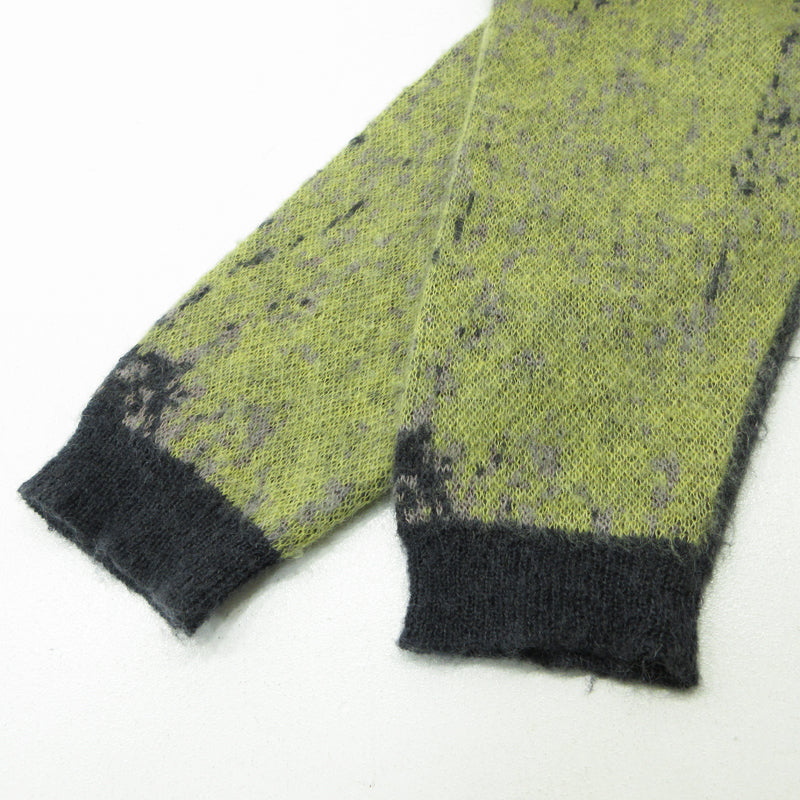 YOKE | ヨーク JACQUARD MOHAIR CARDIGAN カーディガン YK24FW0814S グレー×イエロー系 サイズ：2【三重本店】