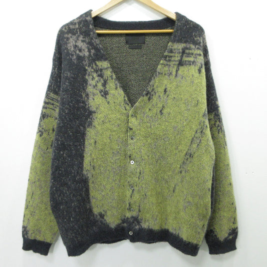 YOKE | ヨーク JACQUARD MOHAIR CARDIGAN カーディガン YK24FW0814S グレー×イエロー系 サイズ：2【三重本店】