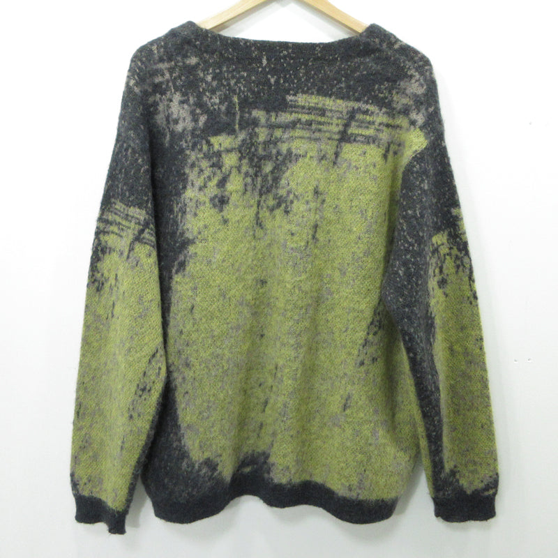 YOKE | ヨーク JACQUARD MOHAIR CARDIGAN カーディガン YK24FW0814S グレー×イエロー系 サイズ：2【三重本店】