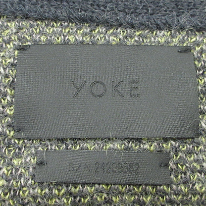 YOKE | ヨーク JACQUARD MOHAIR CARDIGAN カーディガン YK24FW0814S グレー×イエロー系 サイズ：2【三重本店】