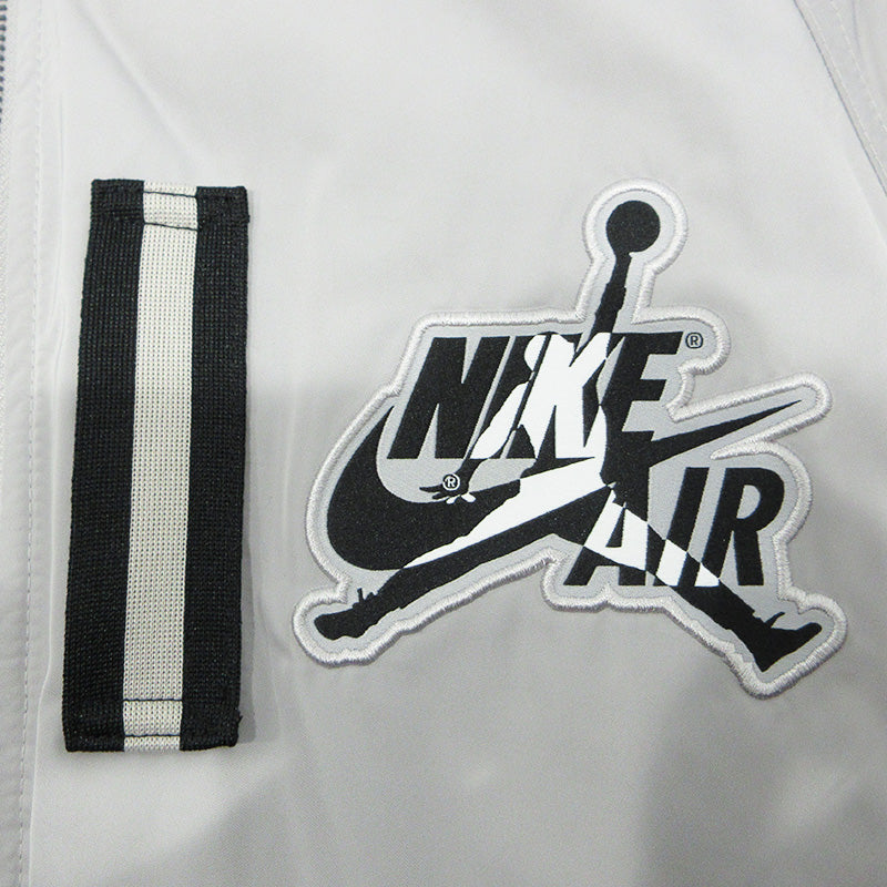 JORDAN | ジョーダン MA-1 ロゴワッペンフライトジャケット 裏ボア中綿ジャケット ミリタリージャケット AV2598-059 グレー サイズ：M【三重本店】