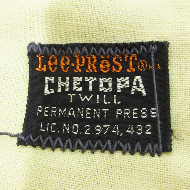 Lee | リー CHETOPA TWILL チェトパツイル ワークパンツ 60's-70's パンツ 2974,432 カーキグリーン グレーグリーン サイズ：不明【三重本店】