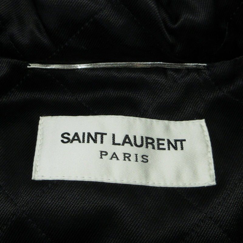 SAINT LAURENT | サンローラン ラクーンファージャケット その他アウター 531195 ブラック サイズ：42【三重本店】
