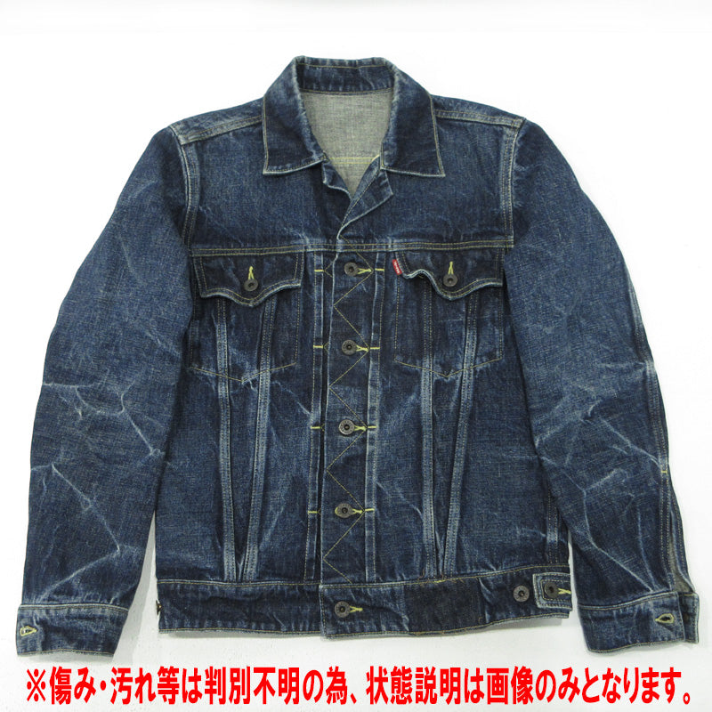 JELADO | ジェラード 3rd 開襟デニムジャケット USED加工Gジャン ダメージ加工 デニム ネイビー インディゴ サイズ：1【三重本店】