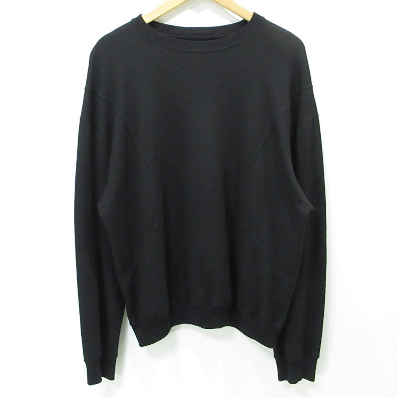 Jieda | ジエダ SWITCHING WOOL CREW スイッチングウールクルーセーター ウール長袖ニット ニット OLCT16 ブラック サイズ：2【三重本店】
