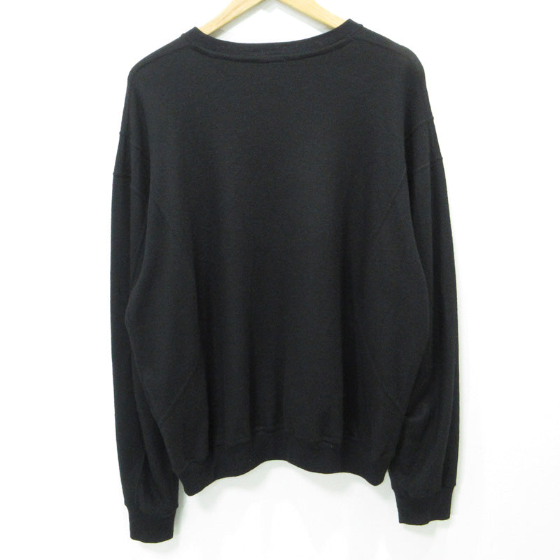 Jieda | ジエダ SWITCHING WOOL CREW スイッチングウールクルーセーター ウール長袖ニット ニット OLCT16 ブラック サイズ：2【三重本店】