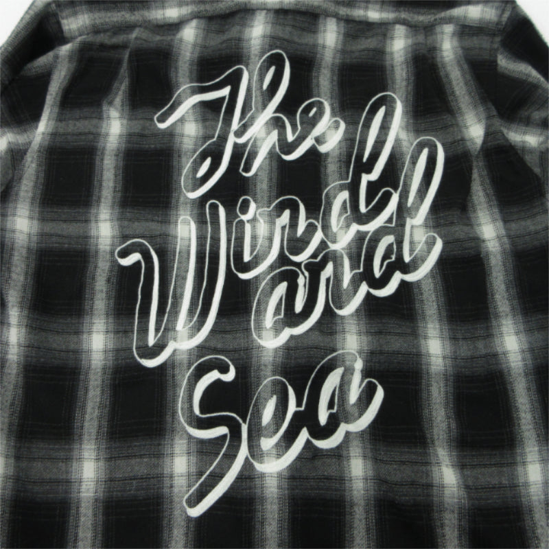 WIND AND SEA | ウィンダンシーウインダンシー ×THE ROLLING STONES 長袖シャツ ブラック×ホワイト サイズ：L【三重本店】