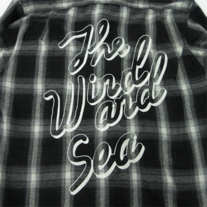 WIND AND SEA | ウィンダンシーウインダンシー ×THE ROLLING STONES 長袖シャツ ブラック×ホワイト サイズ：L【三重本店】