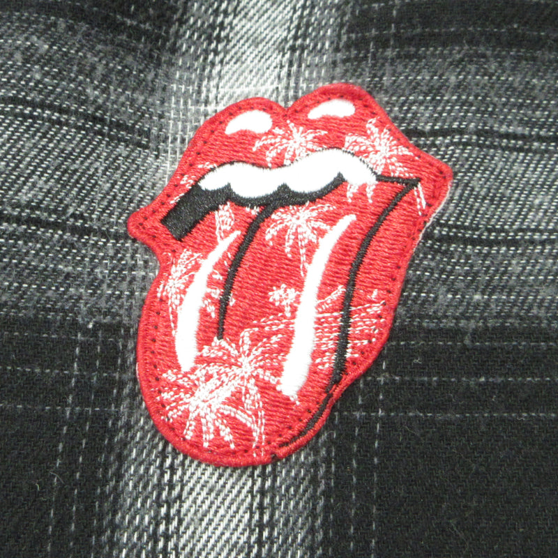 WIND AND SEA | ウィンダンシーウインダンシー ×THE ROLLING STONES 長袖シャツ ブラック×ホワイト サイズ：L【三重本店】