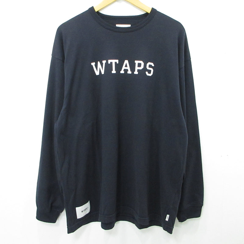 W)TAPS | ダブルタップス 長袖Ｔシャツ 251atdt-csm18 ネイビー サイズ：3【三重本店】