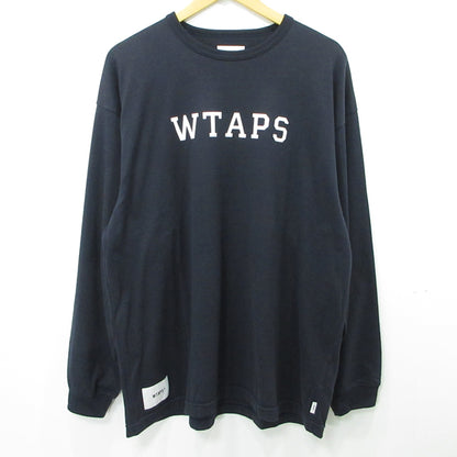 W)TAPS | ダブルタップス 長袖Ｔシャツ 251atdt-csm18 ネイビー サイズ：3【三重本店】