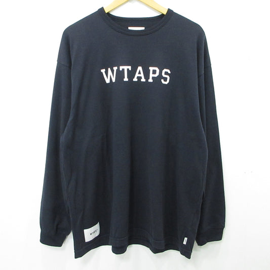 W)TAPS | ダブルタップス 長袖Ｔシャツ 251atdt-csm18 ネイビー サイズ：3【三重本店】