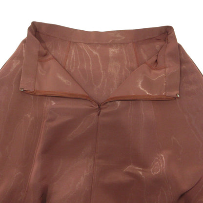 LE CIEL BLEU | ルシェルブルー Glossy Drawstring Skirt グロッシードローストリングスカート 23SS スカート 25S67102 ブラウン系 テラコッタ ボルドー サイズ：34【三重本店】