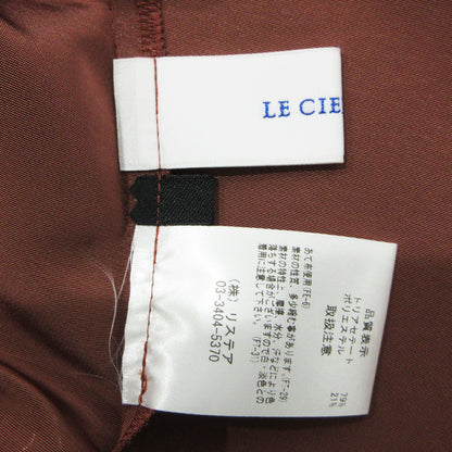 LE CIEL BLEU | ルシェルブルー Glossy Drawstring Skirt グロッシードローストリングスカート 23SS スカート 25S67102 ブラウン系 テラコッタ ボルドー サイズ：34【三重本店】