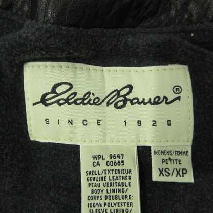 Eddie Bauer | エディー・バウアー カウレザージャケット 裏地フリース レザー C-TK8689 ブラック サイズ：XS【三重本店】
