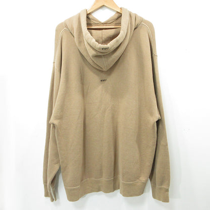 W)TAPS | ダブルタップス ロゴ刺繍長袖パーカー パーカー 212ATDT-CSM25 ベージュ サイズ：4【三重本店】