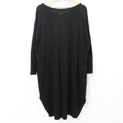 Yohji Yamamoto | ヨウジヤマモト REGULATION レギュレーション Vネック長袖ワンピース Tシャツワンピース ワンピース FT-T83-002 ブラック サイズ：2【三重本店】