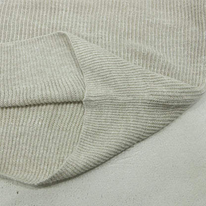 FUMIE TANAKA | フミエ タナカ KNITTED LINEN LACE-UP LONG SLEEVE ニット FU-V-KT003 ベージュ【三重本店】
