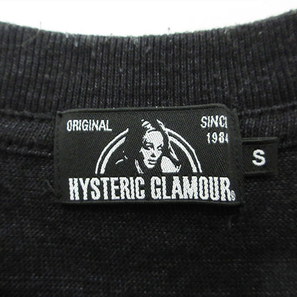 HYSTERIC GLAMOUR | ヒステリックグラマー 胸ポケット付きロゴプリント半袖Tシャツ 半袖Ｔシャツ 02201CT27 ブラック サイズ：S【三重本店】