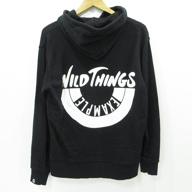 WILD THINGS | ワイルドシングス ロゴプリント長袖パーカー パーカー ブラック サイズ：M【三重本店】