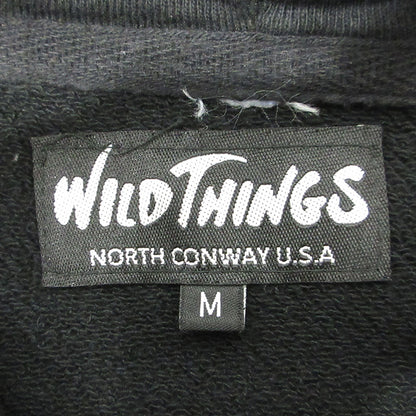 WILD THINGS | ワイルドシングス ロゴプリント長袖パーカー パーカー ブラック サイズ：M【三重本店】