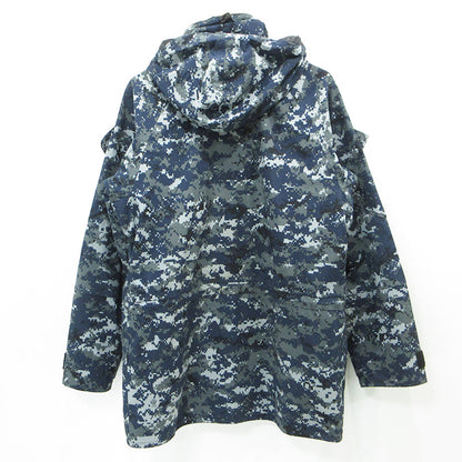 MILITARY衣料 | ミリタリーイリョウ U.S.NAVY 米海軍 DIGTAL PATTERN GORE-TEX PARKA ゴアテックスパーカー 総柄ミリタリージャケット マウンテンパーカー 迷彩柄 ミリタリージャケット 8415-01-539-9902 ネイビー マルチカラー デジカモ サイズ：S【三重本店】