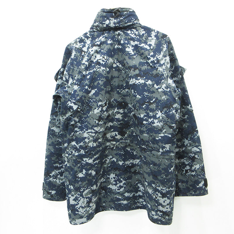 MILITARY衣料 | ミリタリーイリョウ U.S.NAVY 米海軍 DIGTAL PATTERN GORE-TEX PARKA ゴアテックスパーカー 総柄ミリタリージャケット マウンテンパーカー 迷彩柄 ミリタリージャケット 8415-01-539-9902 ネイビー マルチカラー デジカモ サイズ：S【三重本店】