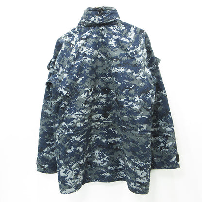MILITARY衣料 | ミリタリーイリョウ U.S.NAVY 米海軍 DIGTAL PATTERN GORE-TEX PARKA ゴアテックスパーカー 総柄ミリタリージャケット マウンテンパーカー 迷彩柄 ミリタリージャケット 8415-01-539-9902 ネイビー マルチカラー デジカモ サイズ：S【三重本店】