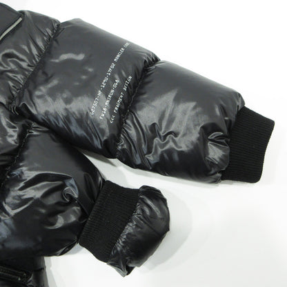 MONCLER GENIUS | モンクレールジニアス × FRAGMENT フラグメント 藤原ヒロシ ANTHEM アンセム ロゴワッペン襟2WAYダウンジャケット ダウンジャケット D209U4030850 ブラック サイズ：1【三重本店】