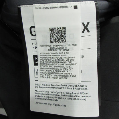 ARC'TERYX | アークテリクス Beta Jacket ベータジャケット マウンテンパーカー X000007726 ブラック サイズ：L【三重本店】